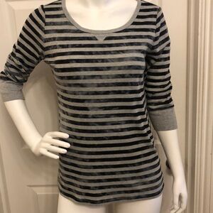 Calvin Klein stripped pullover women’s 3/4 length sleeves blouse travel sZ XL